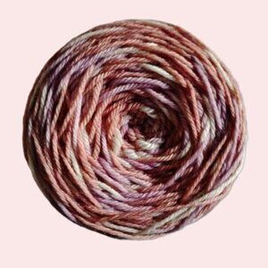 Grab Bag ~ peach, cream & lavender sport weight merino wool yarn ~ 1 x 3.5oz